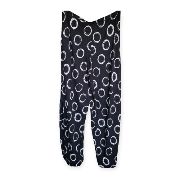 Alembika Black & White Wide-Leg Punto Pants Size 2 - Picture 2 of 10